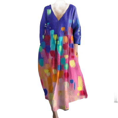 Amar™ Simcha - שמלת הדפס רחבה