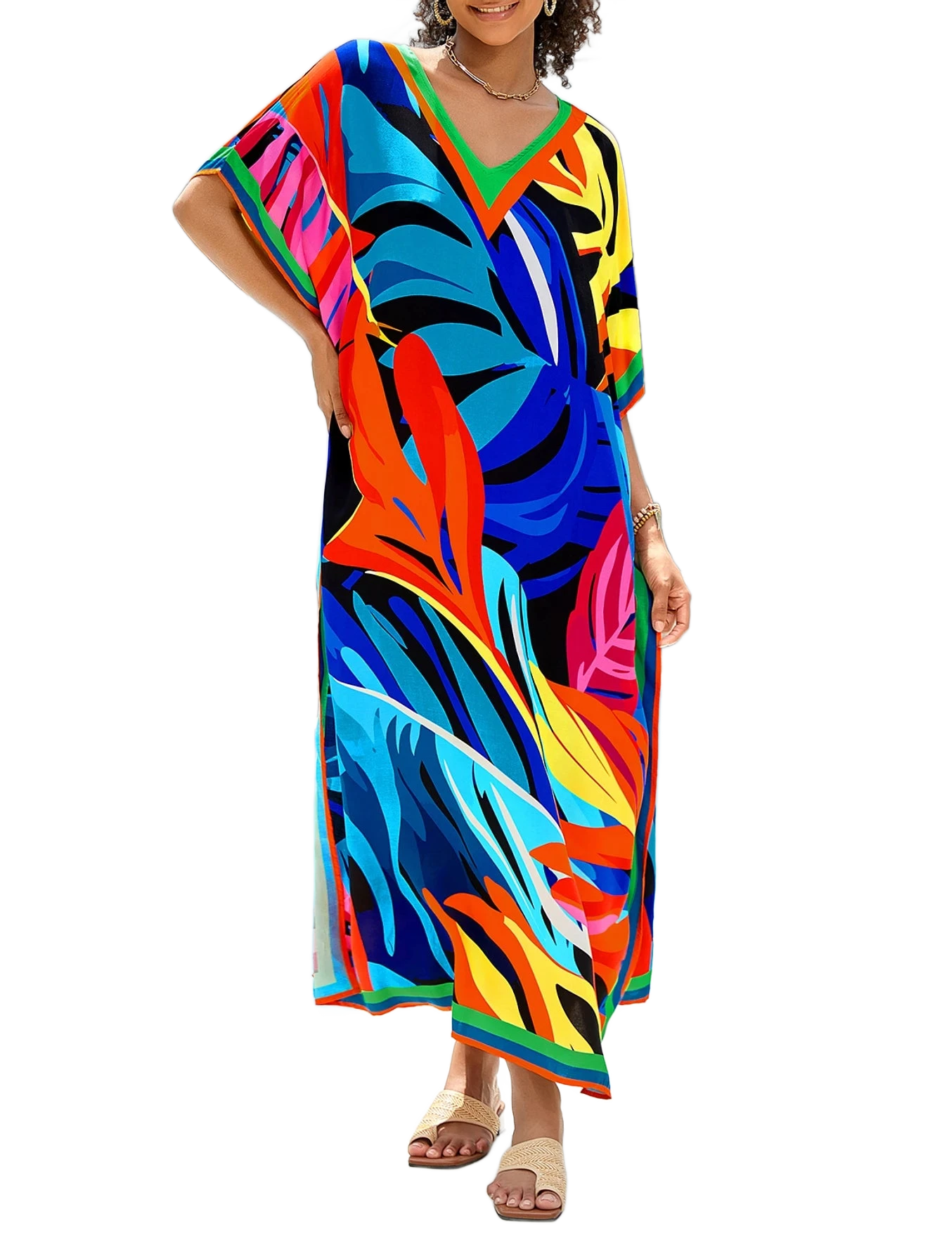 Amar™ Noa - שמלת קאפטן צבעונית לנשים