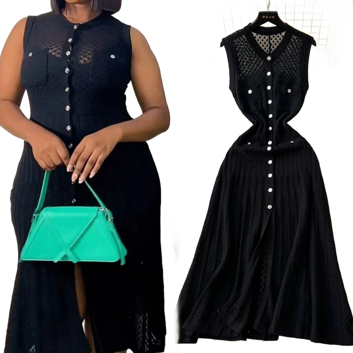 Amar™ Tzila - שמלת קיץ סרוגה אלגנטית