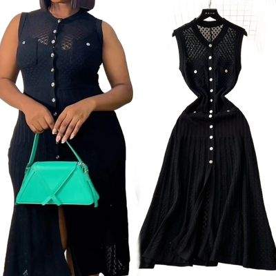 Amar™ Tzila - שמלת קיץ סרוגה אלגנטית