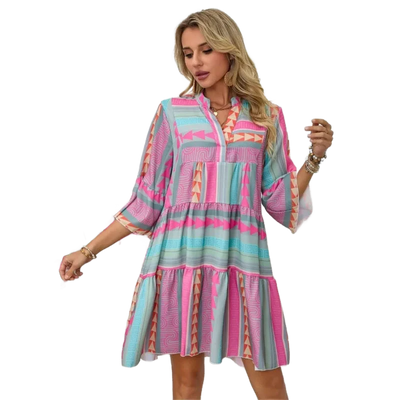 Amar™ Gili - שמלת וי קז'ואל לנשים