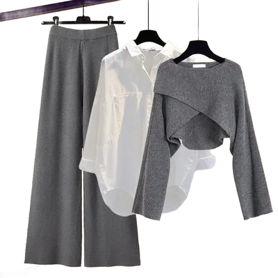 Amar™ Liora - סט תלת-חלקי נוח ורך עם שרוולים ארוכים