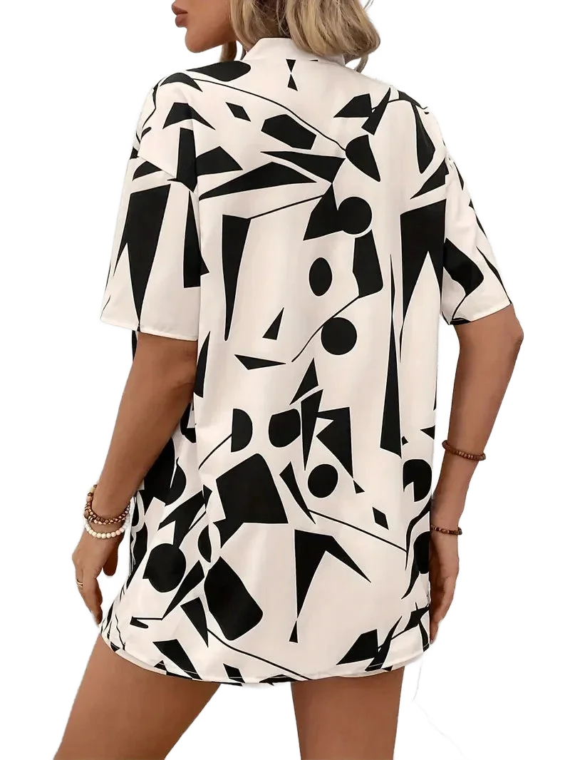 Amar™ Dafna - סט חולצה מודפסת ומכנסיים קצרים