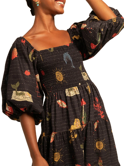 Amar Leah - שמלת מקסי טרופית לאישה