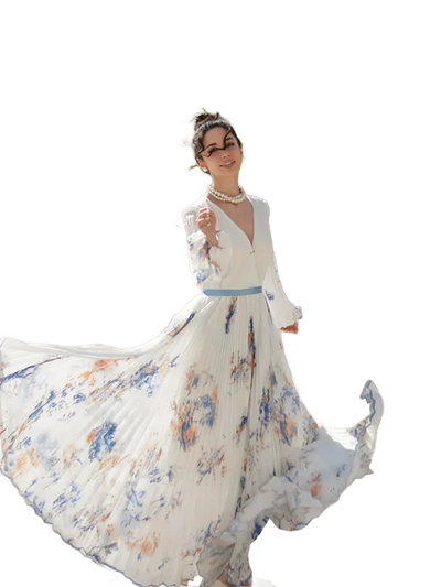 Amar™ Lila - שמלות מקסי בדי פרחים בוהו