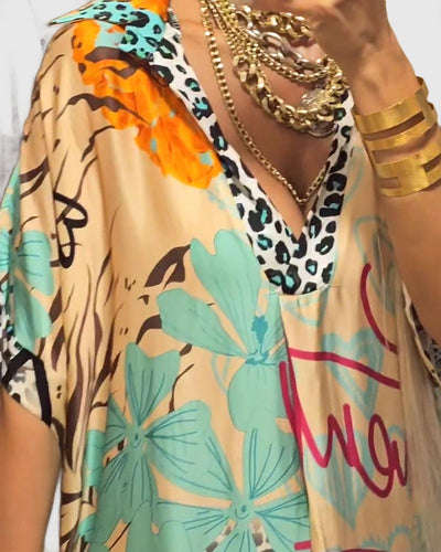 Amar™ Hili - שמלות קז'ואל עם הדפס צבעוני