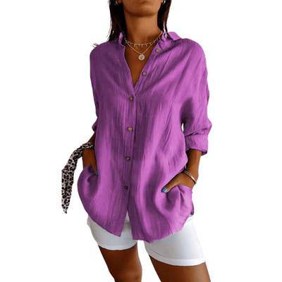 Amar™ Rivka – חולצה אלגנטית עם קפלים