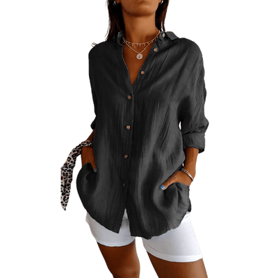 Amar™ Rivka – חולצה אלגנטית עם קפלים