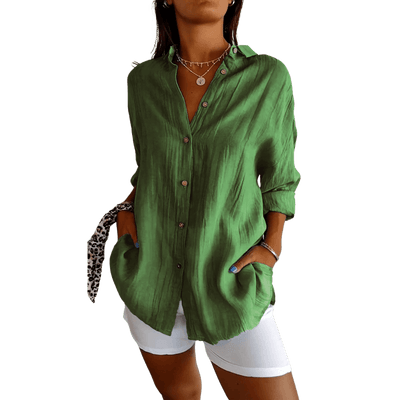 Amar™ Rivka – חולצה אלגנטית עם קפלים