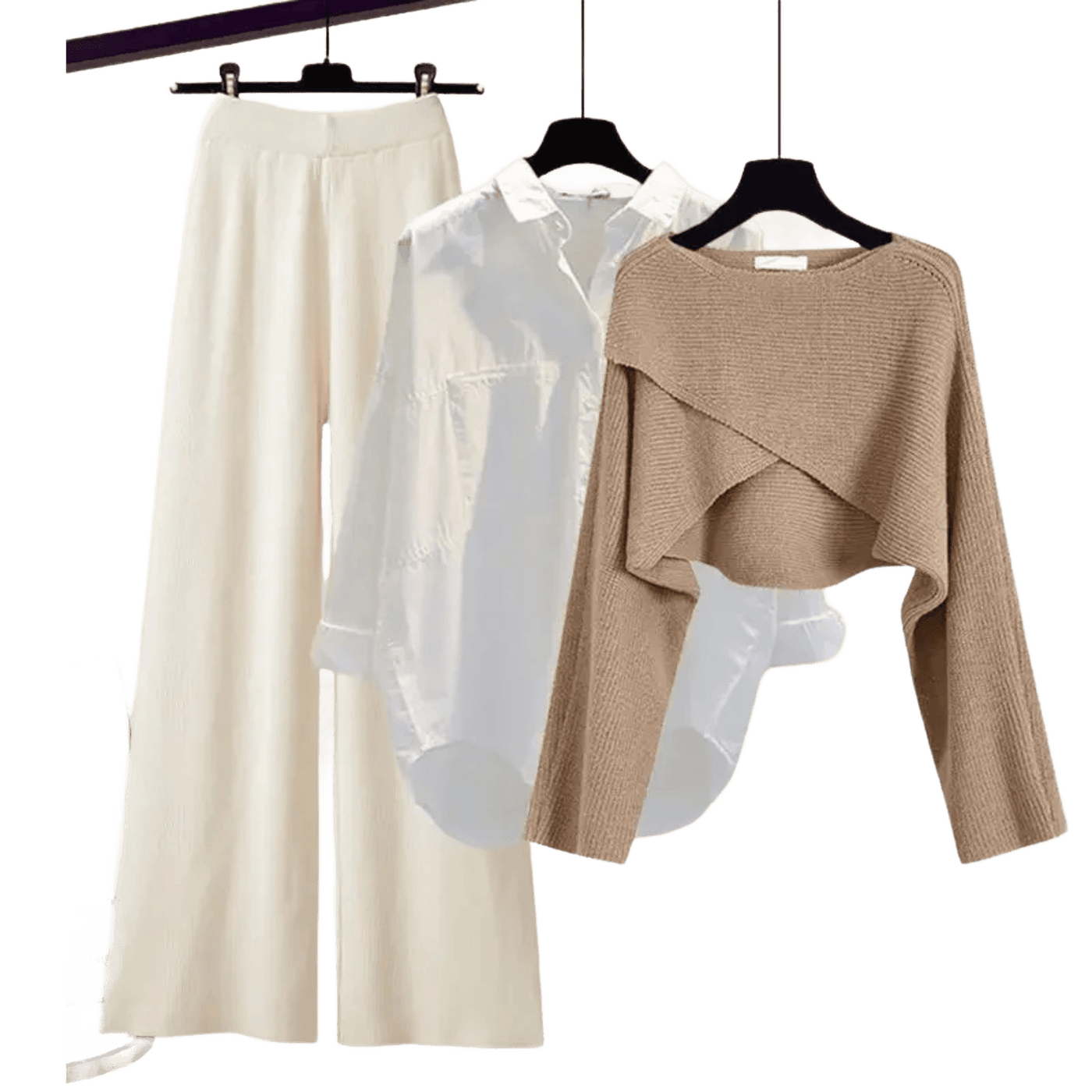 Amar™ Liora - סט תלת-חלקי נוח ורך עם שרוולים ארוכים