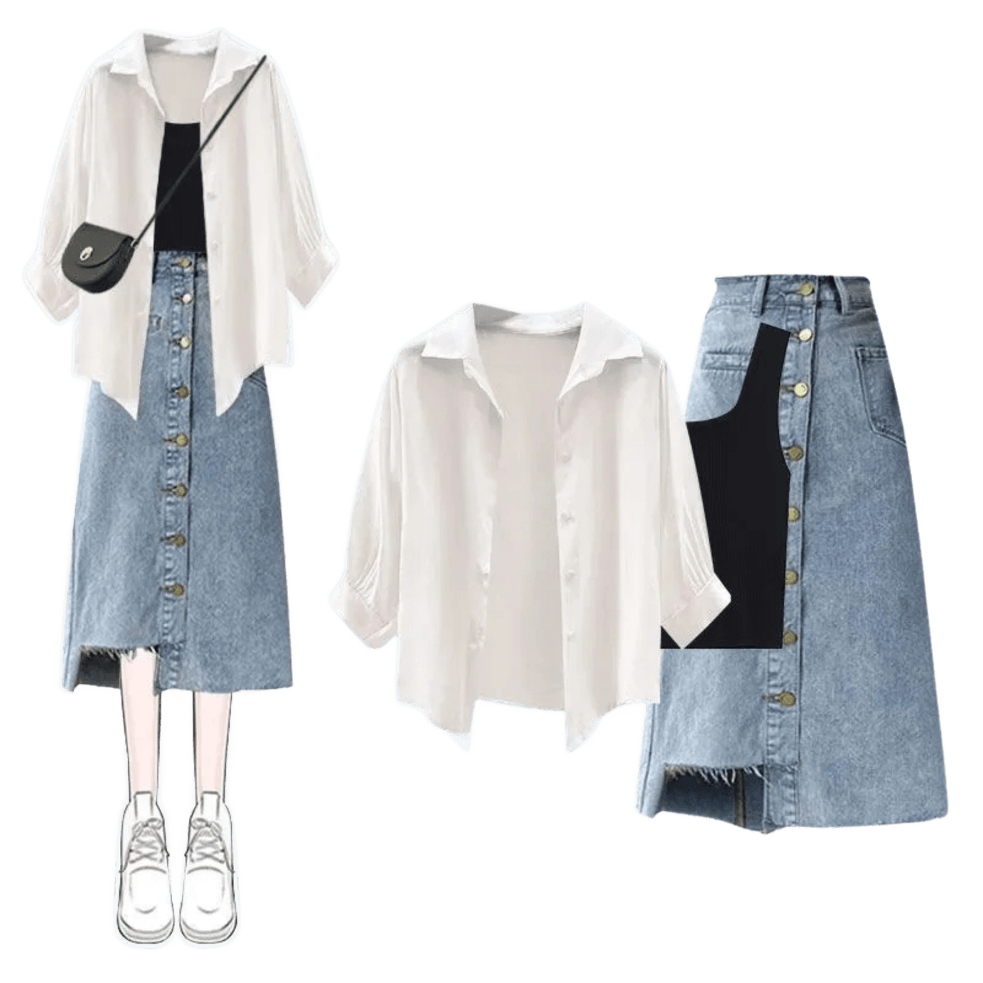 Amar™ Hadar - סט תלת-חלקי נוח ורך עם שרוולים ארוכים