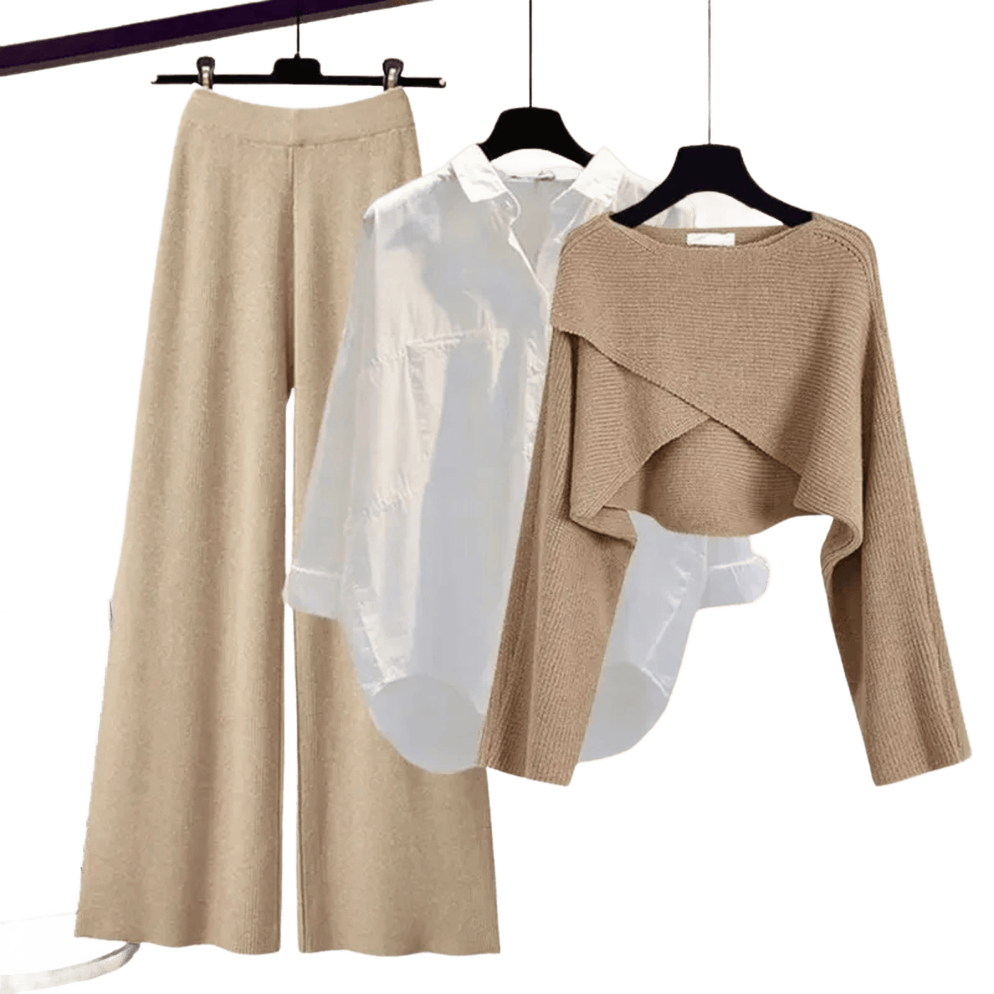 Amar™ Liora - סט תלת-חלקי נוח ורך עם שרוולים ארוכים