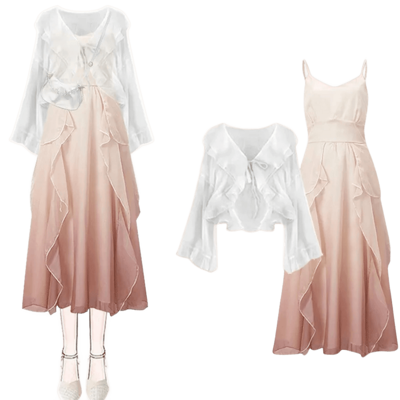 Amar™ Maya - סט תלת-חלקי נוח ורך עם שרוולים ארוכים