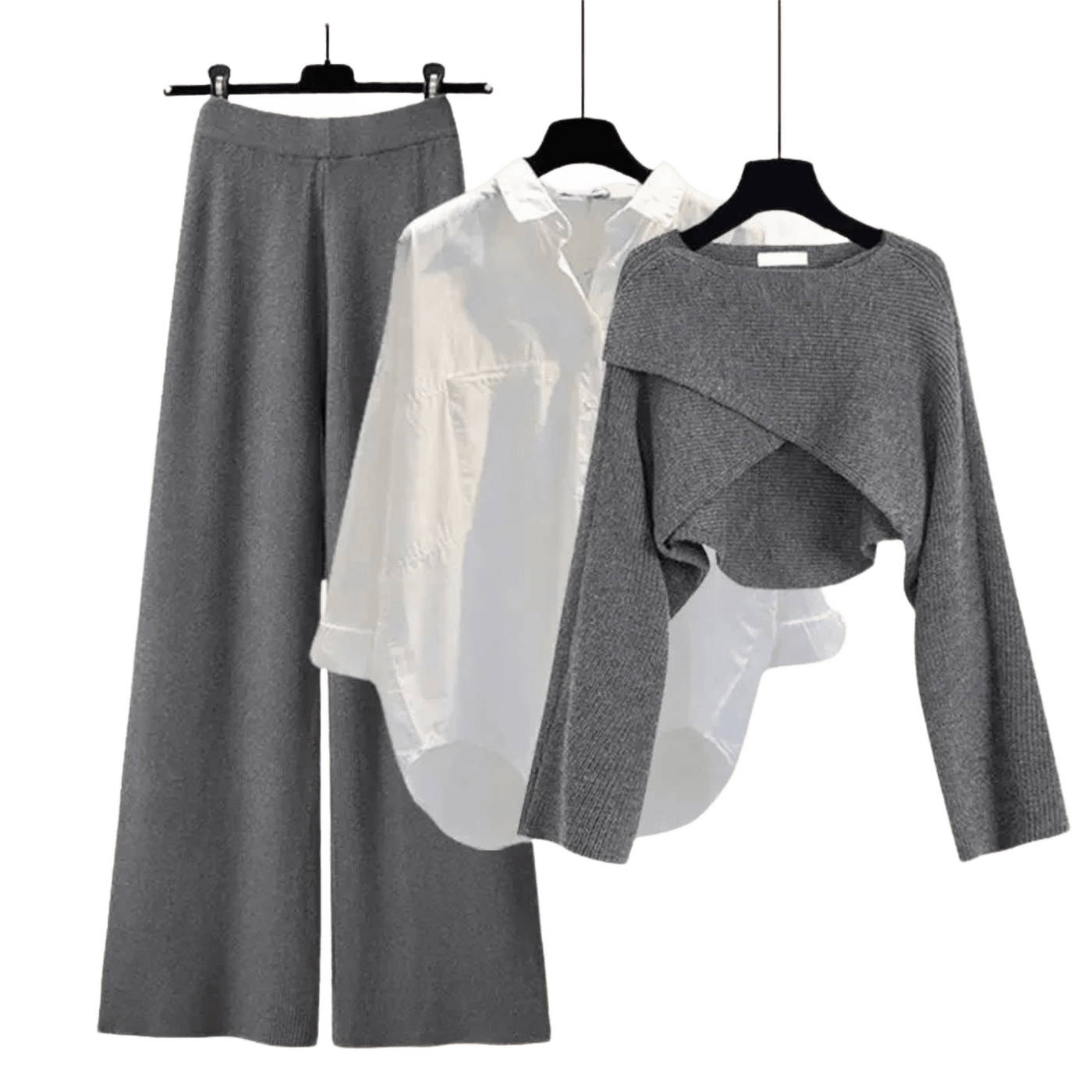 Amar™ Liora - סט תלת-חלקי נוח ורך עם שרוולים ארוכים