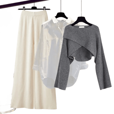 Amar™ Liora - סט תלת-חלקי נוח ורך עם שרוולים ארוכים