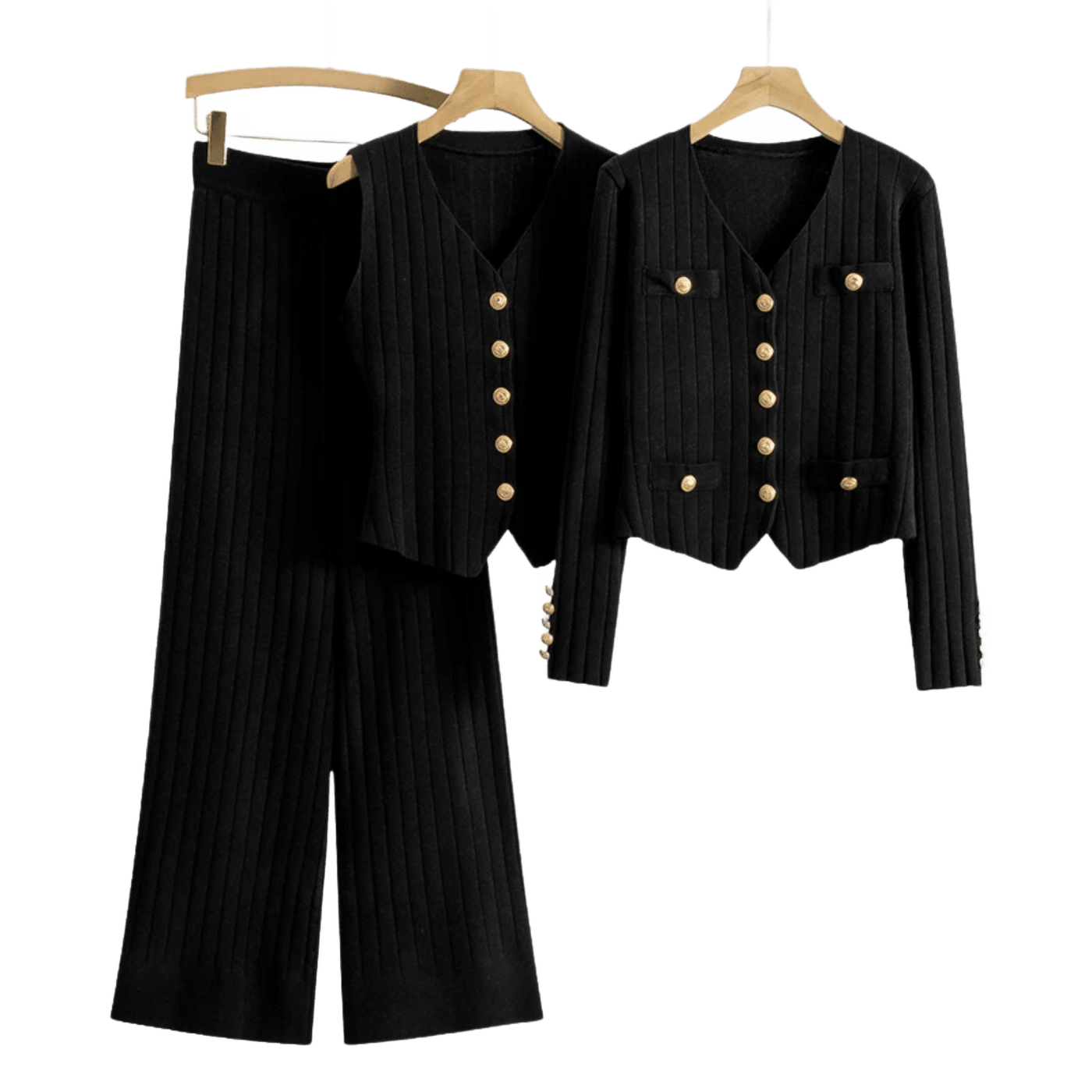 Amar™ Yaheli - סט תלת-חלקי נוח ורך עם שרוולים ארוכים