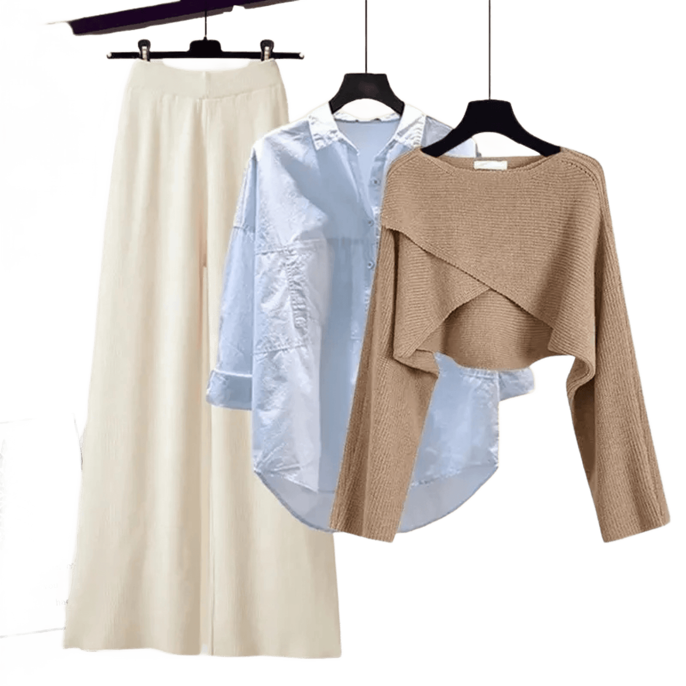 Amar™ Liora - סט תלת-חלקי נוח ורך עם שרוולים ארוכים