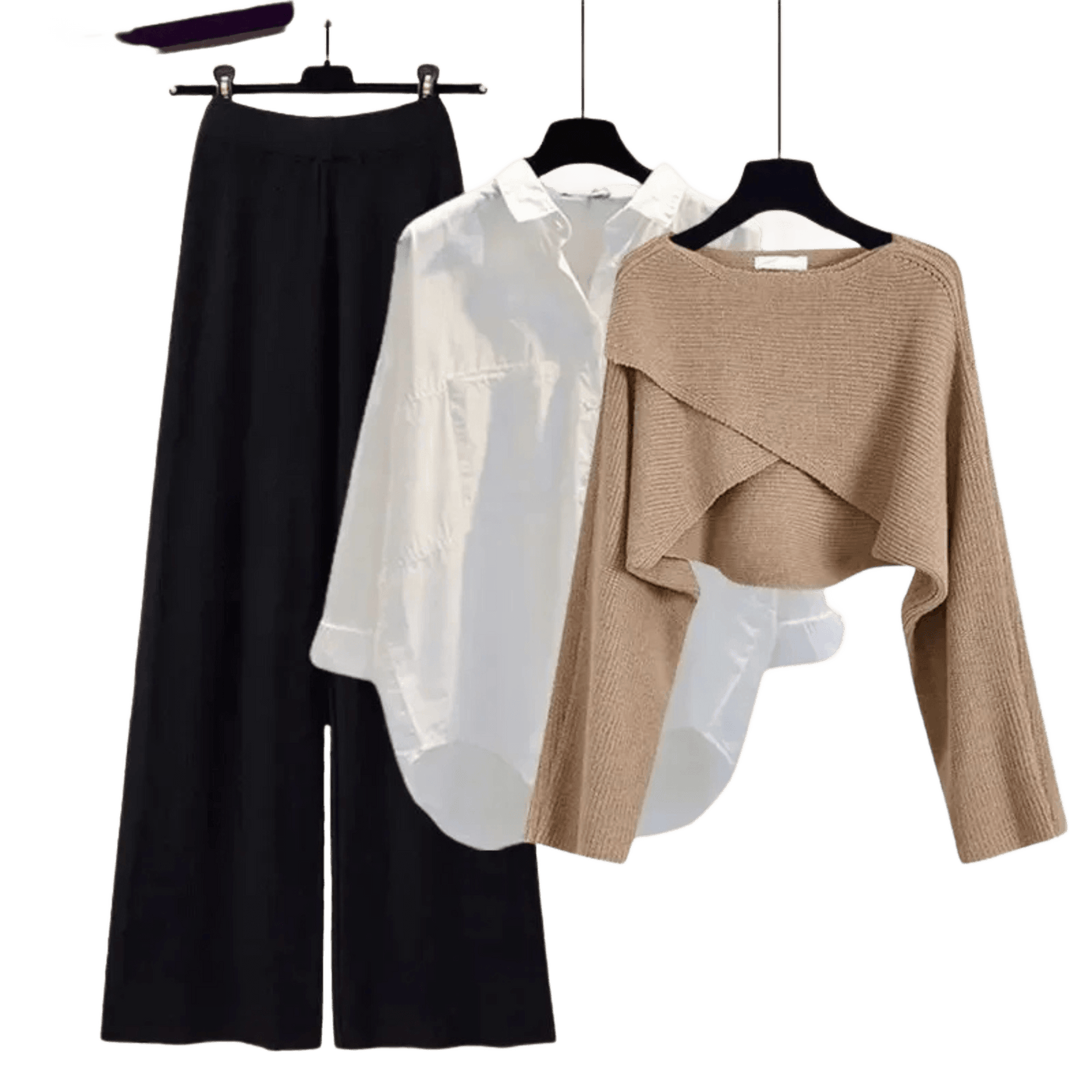 Amar™ Liora - סט תלת-חלקי נוח ורך עם שרוולים ארוכים