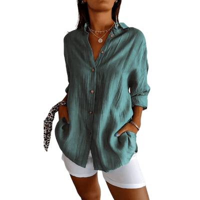 Amar™ Rivka – חולצה אלגנטית עם קפלים