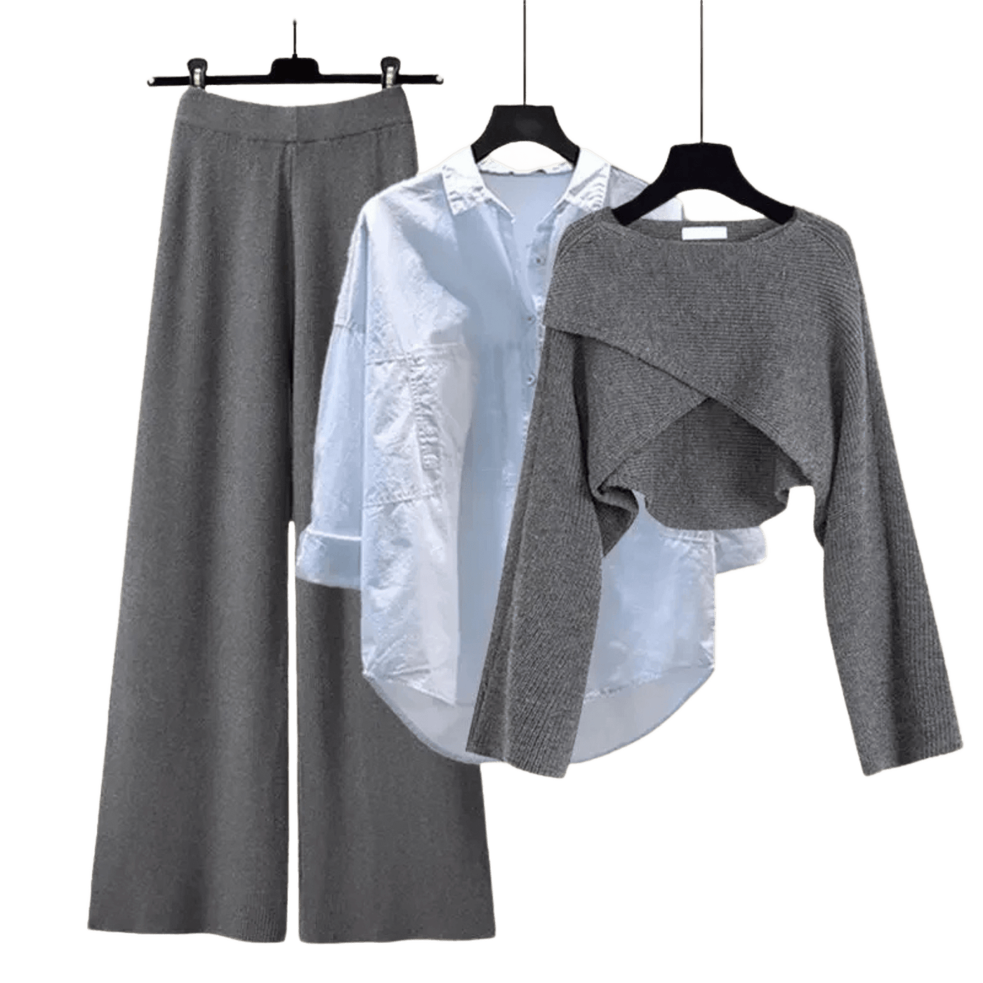 Amar™ Liora - סט תלת-חלקי נוח ורך עם שרוולים ארוכים