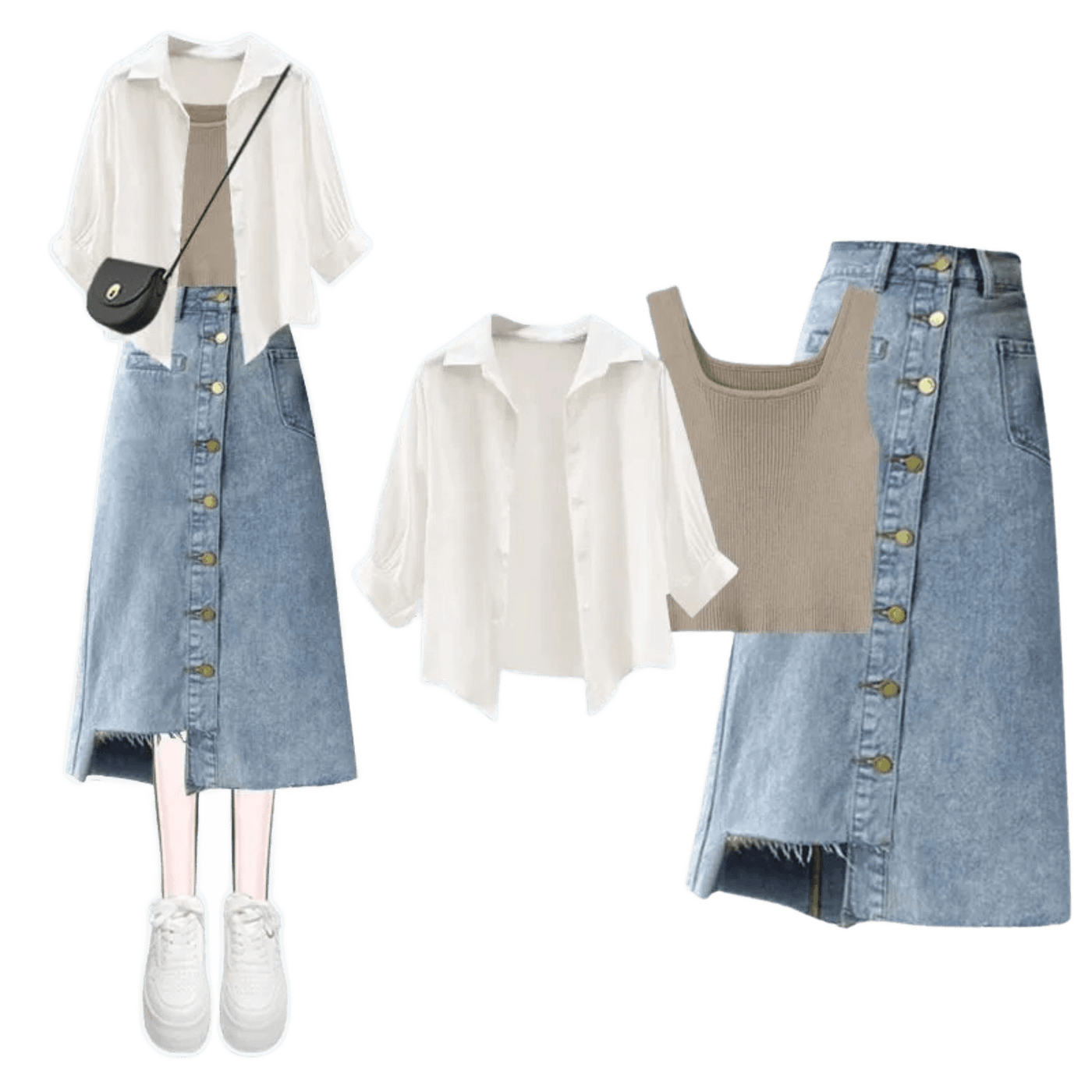 Amar™ Hadar - סט תלת-חלקי נוח ורך עם שרוולים ארוכים