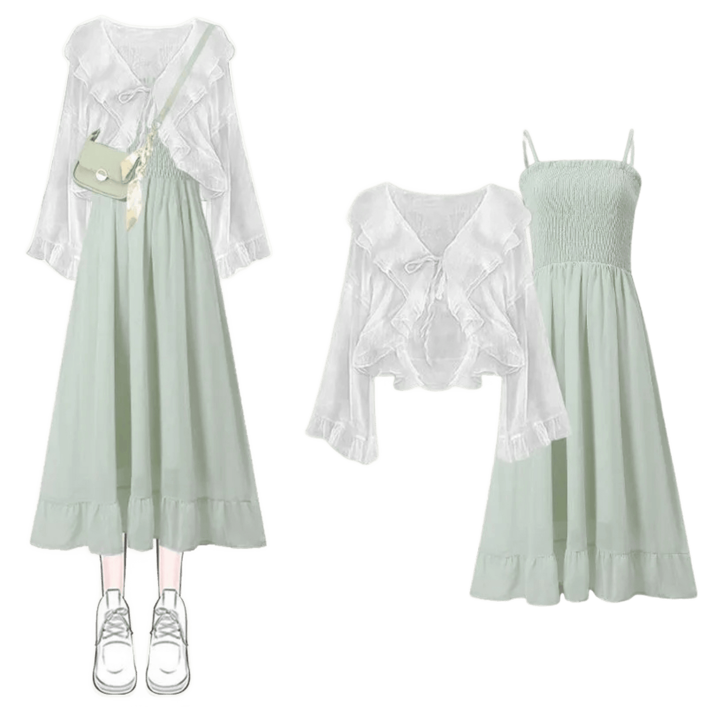 Amar™ Maya - סט תלת-חלקי נוח ורך עם שרוולים ארוכים