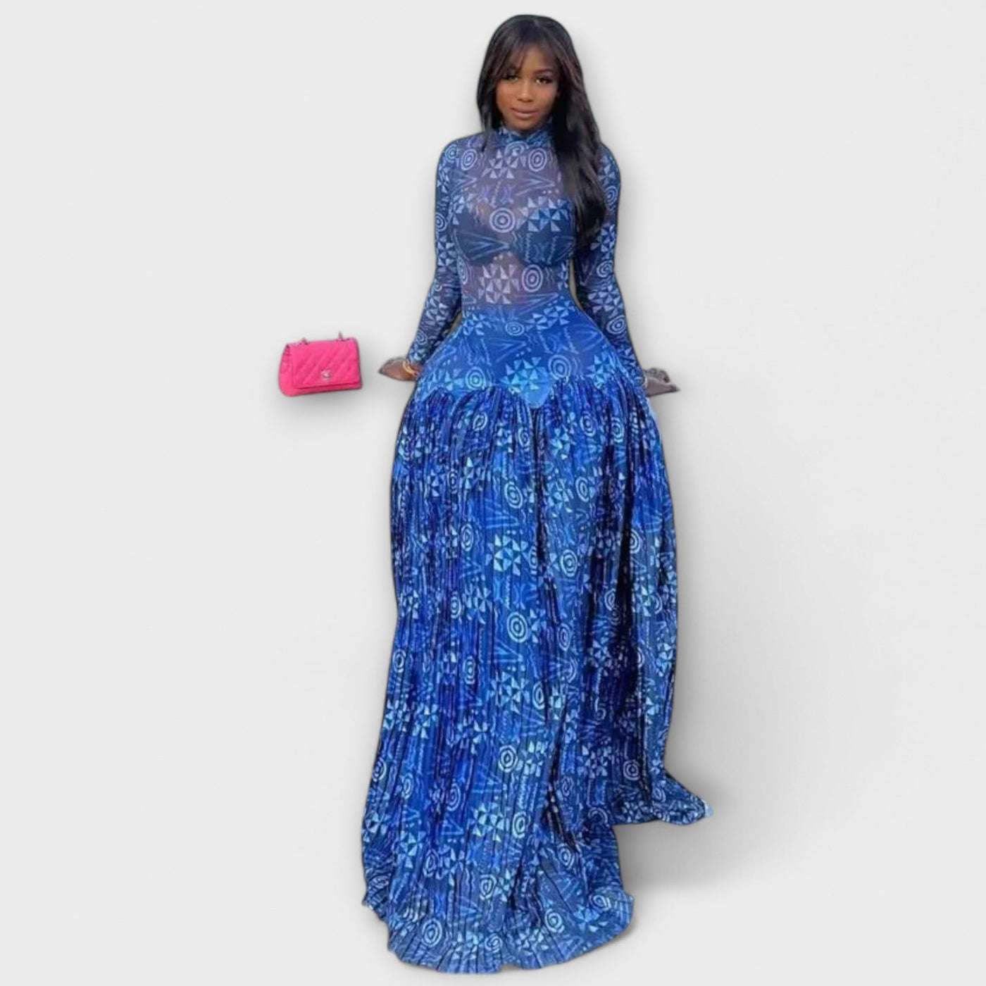 שירה | שמלת מקסי מרשת מעודנת ונועזת