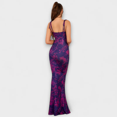 ליאורה | שמלת בודי קון פרחונית באלגנטיות מחבקת קימורים