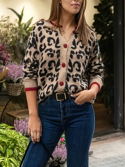 ליאו™ | קרדיגן מנומר עם כפתורים