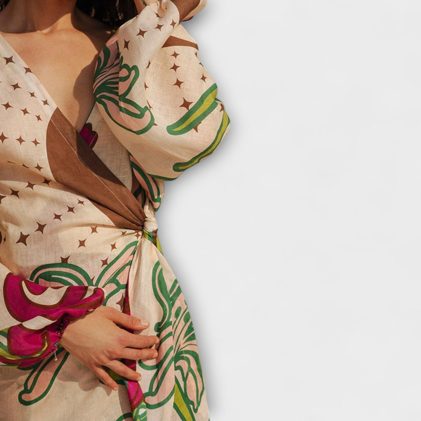 ורד | טוניקת פשתן קלילה לחופשה מושלמת