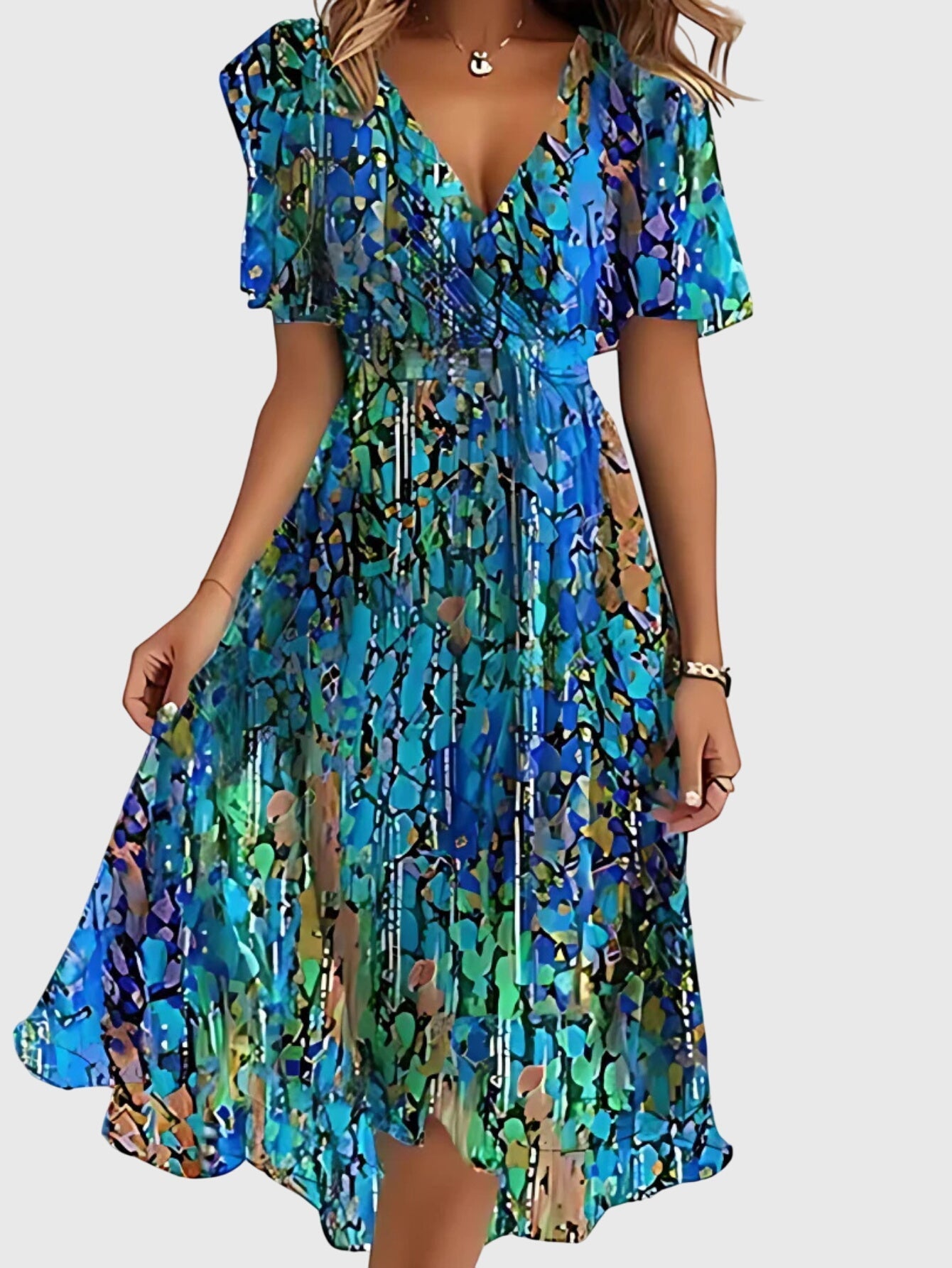 מטילדה - שמלת קיץ עם כיסוי בטן