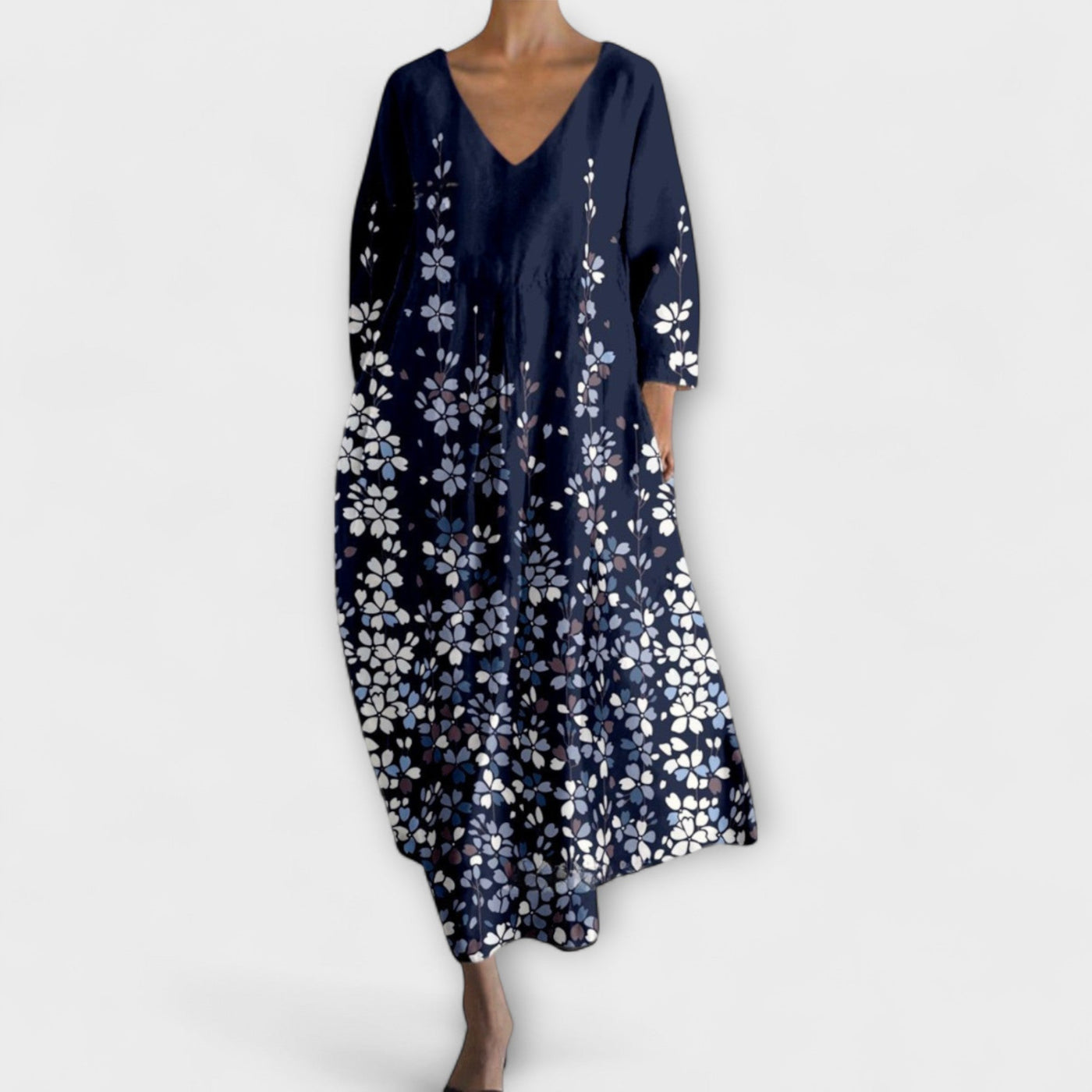 עינת | שמלת שיפון פרפרית קלילה ומחמיאה