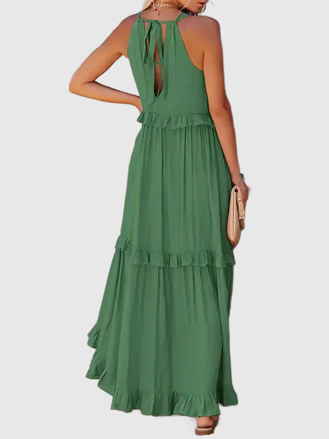 Amar Esther - שמלת סטרפלס אלגנטית עם קפלים