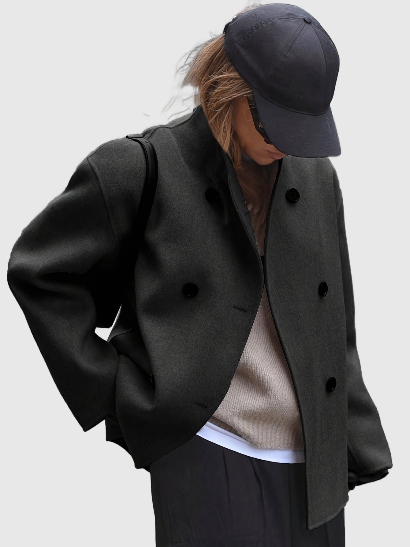 Amar™ Shira - מעיל בייז' דו-שכבתי אלגנטי