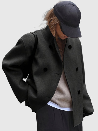 Amar™ Shira - מעיל בייז' דו-שכבתי אלגנטי