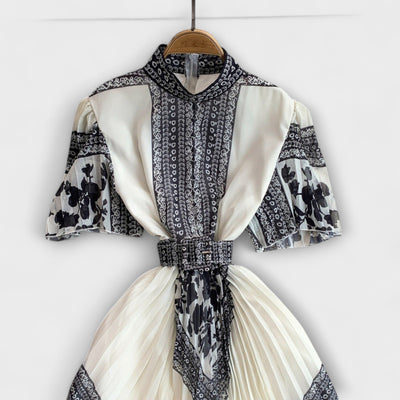 רינה | שמלת שיפון אלגנטית ונשית בהשראה וינטג’