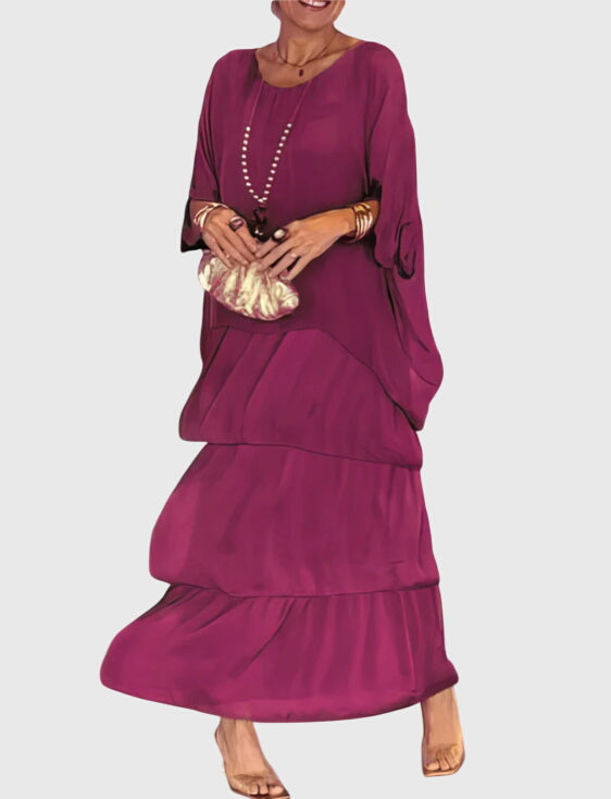 סוזן - שמלה אלגנטית ארוכה וזורמת