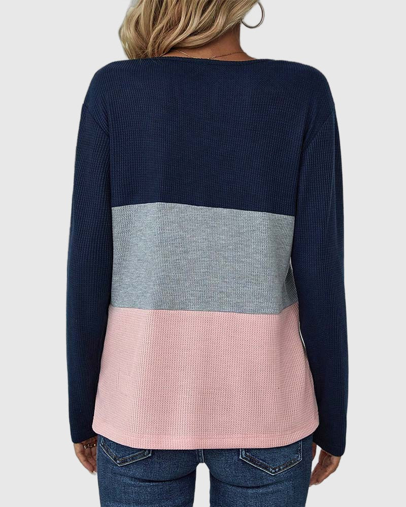 Amar Nitzan - טופ צבעוני עם צווארון