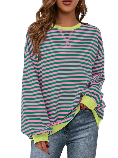 Amar™ Sapir - חולצת פסים עם שרוולים ארוכים