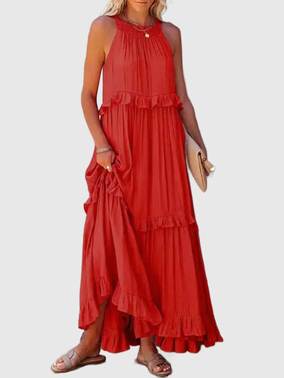 Amar Esther - שמלת סטרפלס אלגנטית עם קפלים