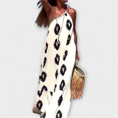 אפרת | שמלת מקסי כתף אחת בסגנון חופשה אלגנטי ונינוח