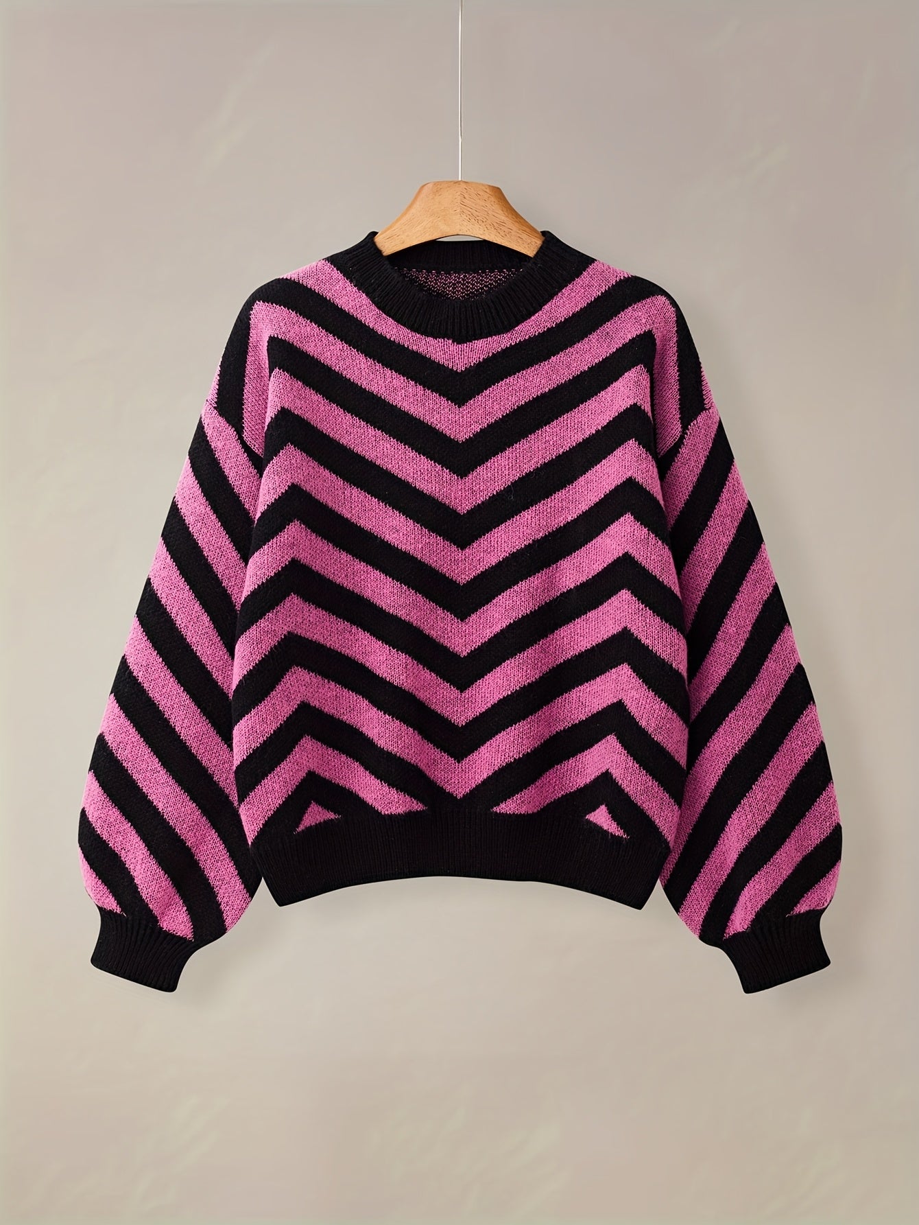 סטרייפ™ | סוודר פסים בלוקי צבע לנשים