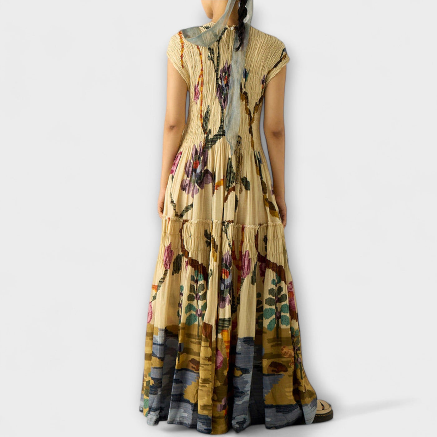 דפנה | שמלת קז’ואל אלגנטית עם הדפס אופנתי למראה יומיומי מוקפד