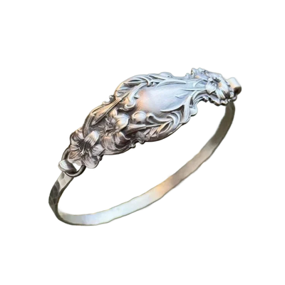 Amar™ Orly - צמיד כסף וינטג' חריטת פרחים