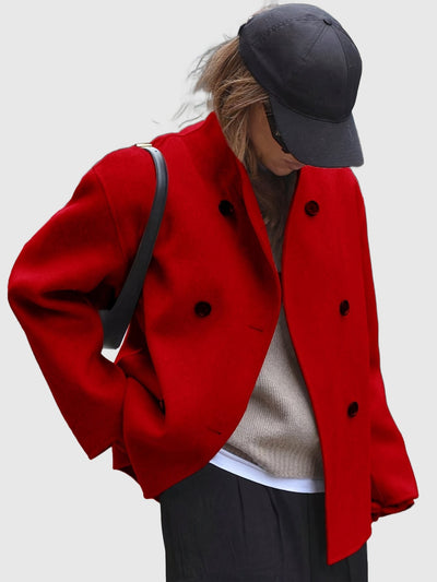 Amar™ Shira - מעיל בייז' דו-שכבתי אלגנטי