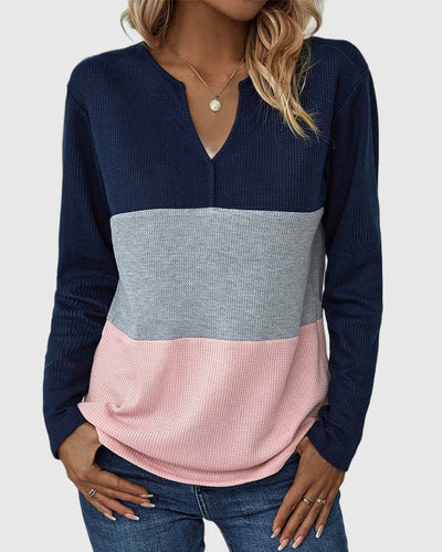 Amar Nitzan - טופ צבעוני עם צווארון