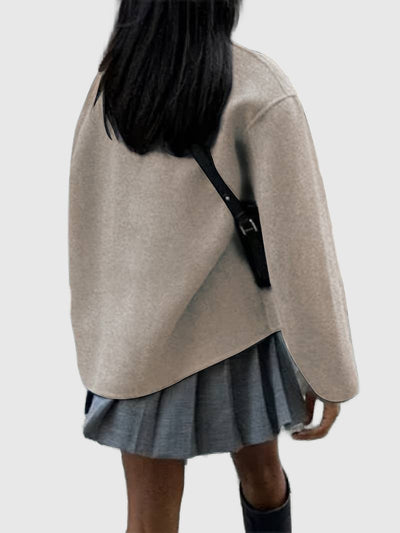 Amar™ Shira - מעיל בייז' דו-שכבתי אלגנטי