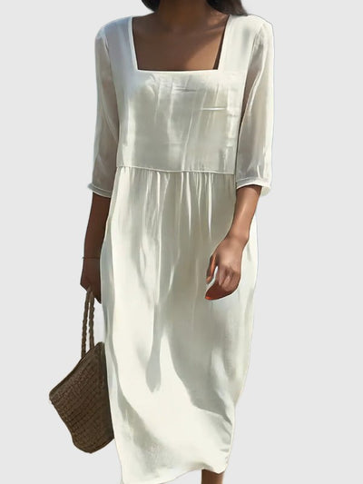 Amar™ Nitza - שמלת פשתן יומיומית