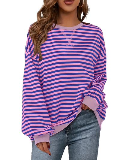 Amar™ Sapir - חולצת פסים עם שרוולים ארוכים