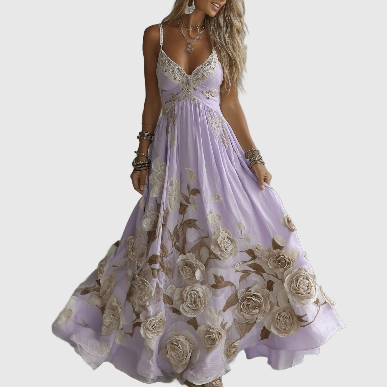 Amar™ Haya - שמלות ארוכות בד וינטג'